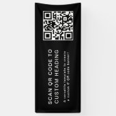 Code QR | Bannière extérieure Scan Me Business Gre (Vertical)