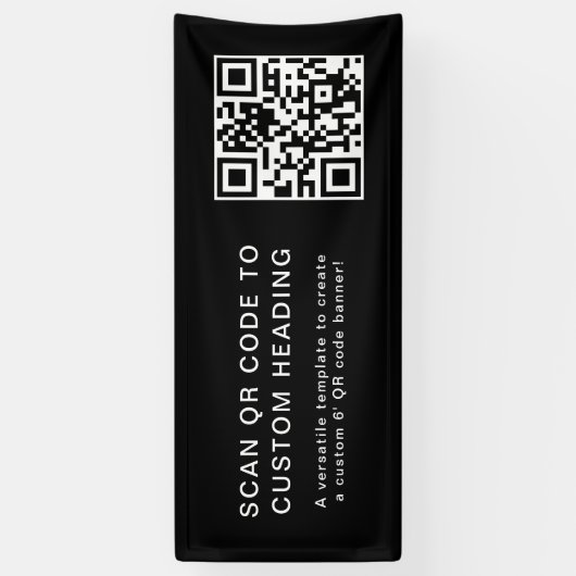 Code QR | Bannière extérieure Scan Me Business Gre (Vertical)