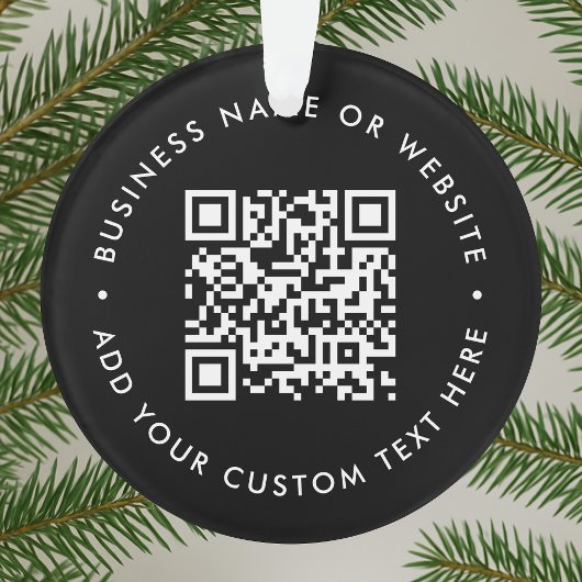 Code QR | Black Business Modern Christmas