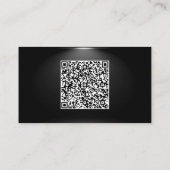 Code QR Black Gold Carte de visite - Sous les proj (Dos)
