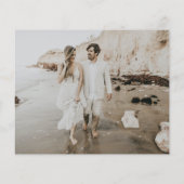 Code QR Budget Terra Cotta Photo Carte RSVP (Dos)