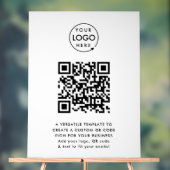 Code QR | Business Logo Professionnel Simple Blanc (Neutre)