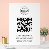 Code QR | Business Logo Professionnel Simple Blanc (Mariage)