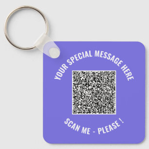Code QR Cadeau de porte-clés Info Surprise spécial