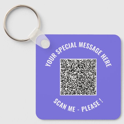 Code QR Cadeau de porte-clés Info Surprise spécial (Recto)