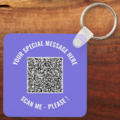 Code QR Cadeau de porte-clés Info Surprise spécial (Verso)