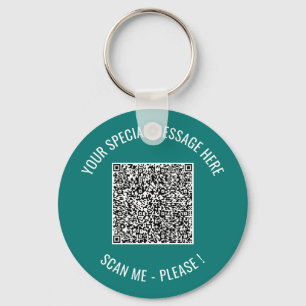 Code QR Cadeau de Porte-Clés Surprise Message Text