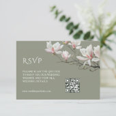 Code QR | Carte d'accompagnement Magnolia (Debout devant)