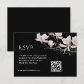 Code QR | Carte d'accompagnement Magnolia (Devant / Derrière)
