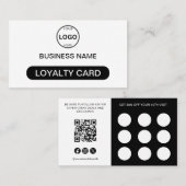 Code Qr Carte de fidélité Logo Médias sociaux Icôn (Devant / Derrière)