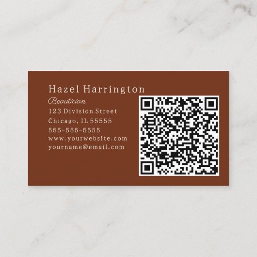 Code QR Carte de visite Boho Ultimate Sur Le Dos (Dos)