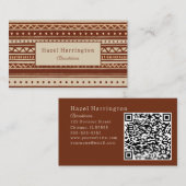 Code QR Carte de visite Boho Ultimate Sur Le Dos (Devant / Derrière)