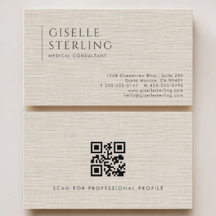 Code QR Carte de visite Consultant Médical Lin neu