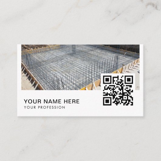 code QR carte de visite de base (Devant)