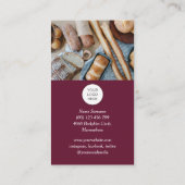 Code QR Carte de visite de la boulangerie photo mo (Dos)