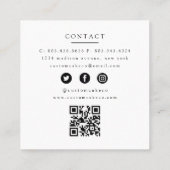 Code QR Carte de visite de la boulangerie sur mesu (Dos)