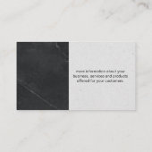 Code QR | Carte de visite de luxe en marbre (Dos)