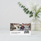 code QR carte de visite de mécanicien d'aéronef (Debout devant)