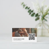Code QR carte de visite équin (Debout devant)