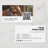 Code QR carte de visite équin (Devant / Derrière)