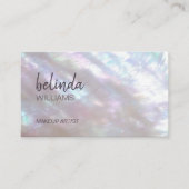 Code QR | Carte de visite luxueuse nacrée (Devant)