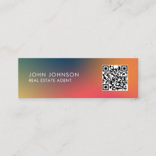 Code QR Carte de visite mini moderne pour les entr