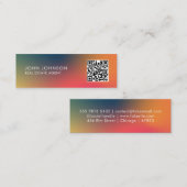 Code QR Carte de visite mini moderne pour les entr (Devant / Derrière)