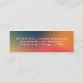 Code QR Carte de visite mini moderne pour les entr (Dos)