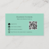 Code QR Carte de visite moderne (Dos)