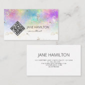 Code QR Carte de visite moderne Abstrait (Devant / Derrière)