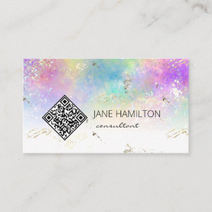 Code QR Carte de visite moderne Abstrait