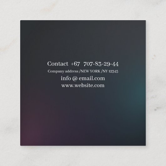 Code qr carte de visite moderne, modifiable, dégra (Dos)