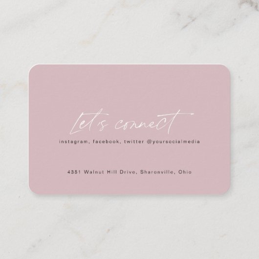 Code QR carte de visite moderne pour coiffeur (Dos)