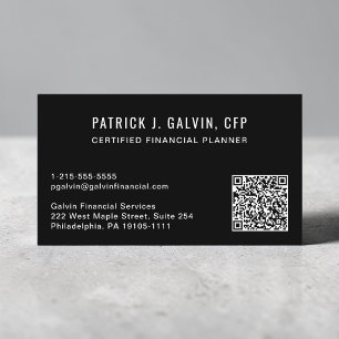 Code QR Carte de Visite Planificateur Financier CF