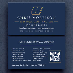 Code QR Carte de Visite Plâtre Cloison Sèche