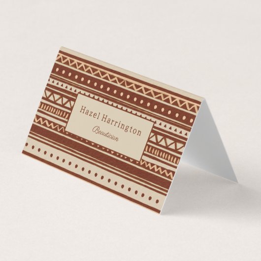 Code QR Carte de visite plié Boho Ultimate (Devant)