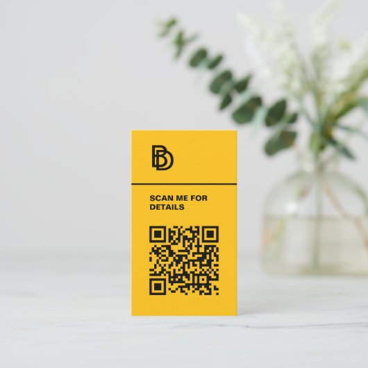 Code QR - Carte de visite professionnel (Debout devant)