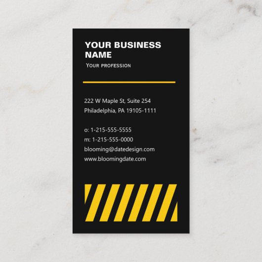Code QR - Carte de visite professionnel (Dos)