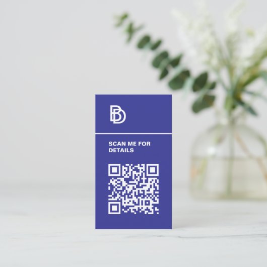 Code QR - Carte de visite professionnel (Debout devant)