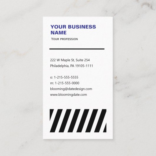 Code QR - Carte de visite professionnel (Dos)