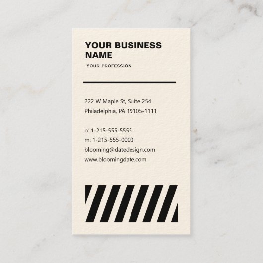 Code QR - Carte de visite professionnel (Dos)