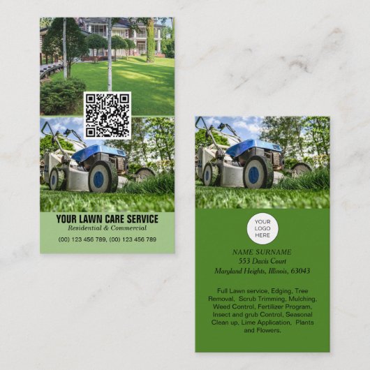 Code QR Carte de visite professionnel de la législ (Devant / Derrière)