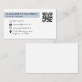 Code QR Carte de visite Steele Blue (Devant / Derrière)