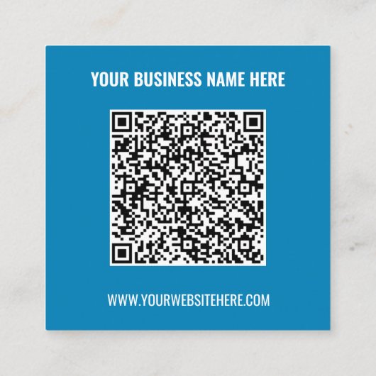 Code QR Carte de visite vos informations et couleu (Dos)