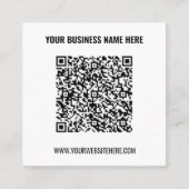 Code QR Carte de visite vos informations et couleu (Devant)