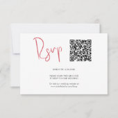 Code QR Cartes RSVP Rouge (Devant)