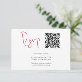 Code QR Cartes RSVP Rouge (Debout devant)