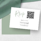 Code QR Cartes RSVP Sage Green