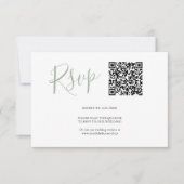 Code QR Cartes RSVP Sage Green (Devant)