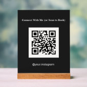 Code QR Charbon de Réservation pour Esthéticienne (Neutre)